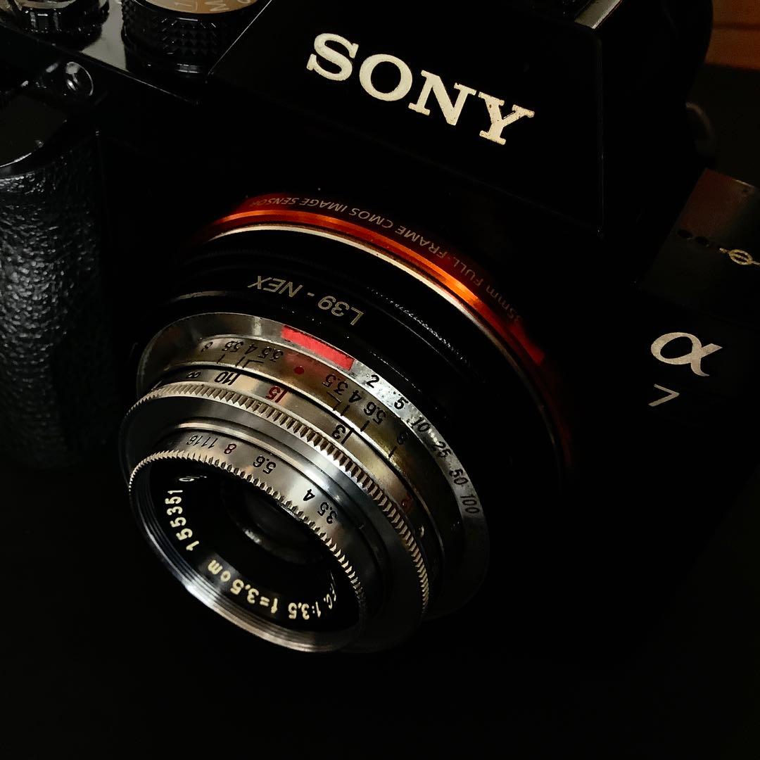 SONY α7用改造レンズ　( レンズ　オリンパスμ 35mm f3.5 )
