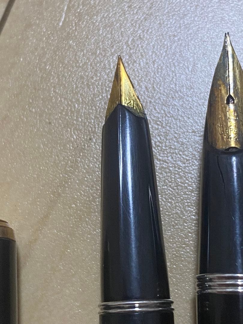 j*o様 黒い万年筆2本セット 14k パイロット
