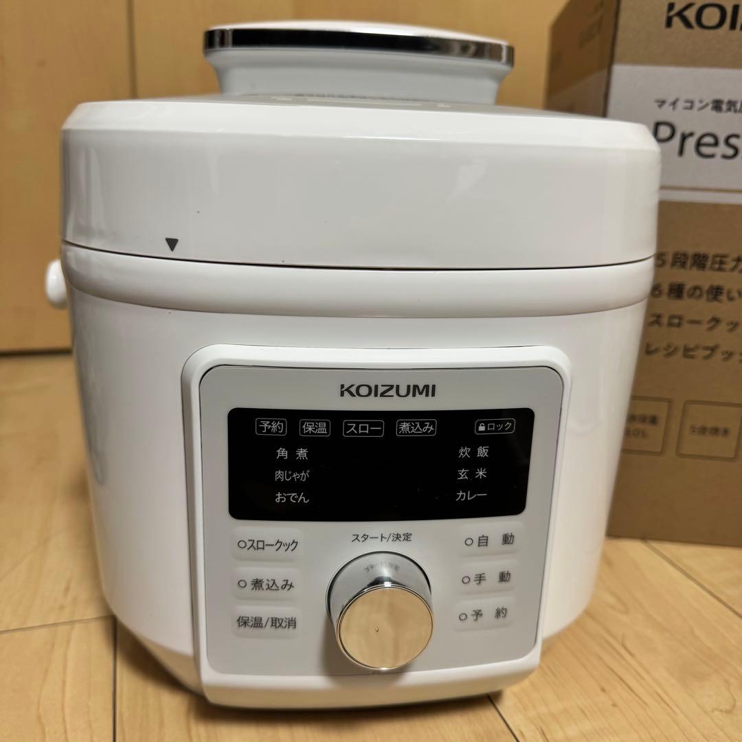 1年保証期間内！【25年12月購入】KOIZUMI 電気圧力鍋
