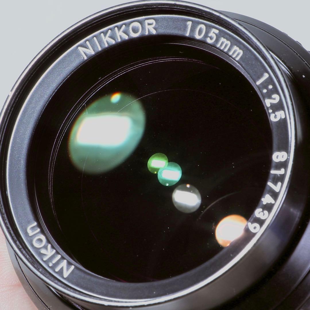 【完動品】Nikon Ai NIKKOR 105mm f/2.5 単焦点 作例有