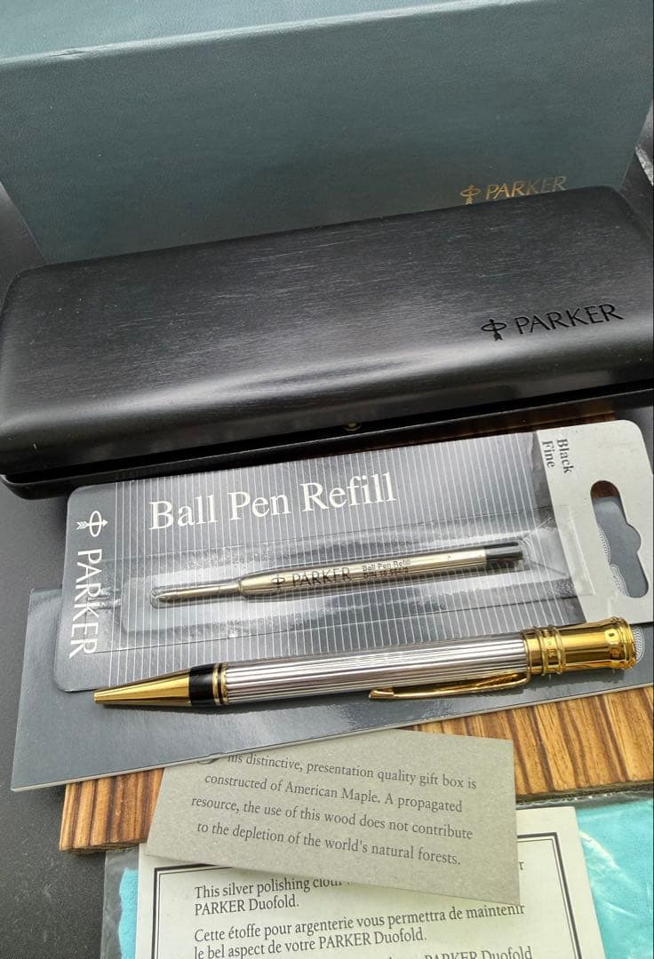 レア PARKER ボールペン デュオフォールド ゴドロン 925