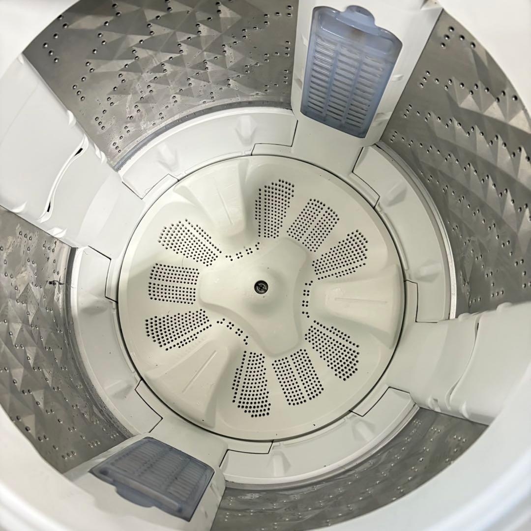 864 関東配送　保証付き　乾燥機能付き洗濯機　10㌔　5㌔　極美品　エコナビ