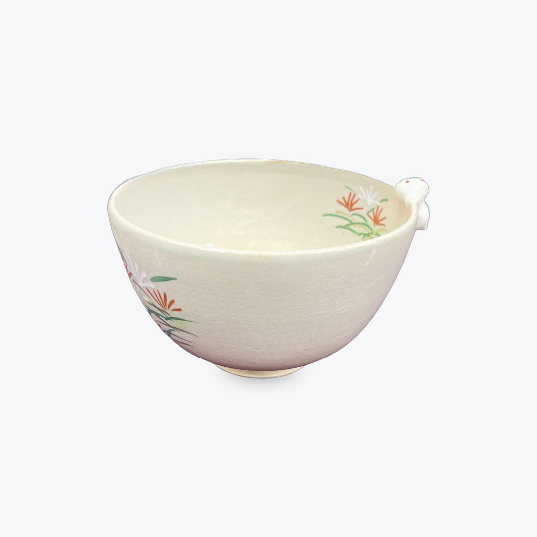 茶道具 抹茶茶碗　京焼 茶碗 兎