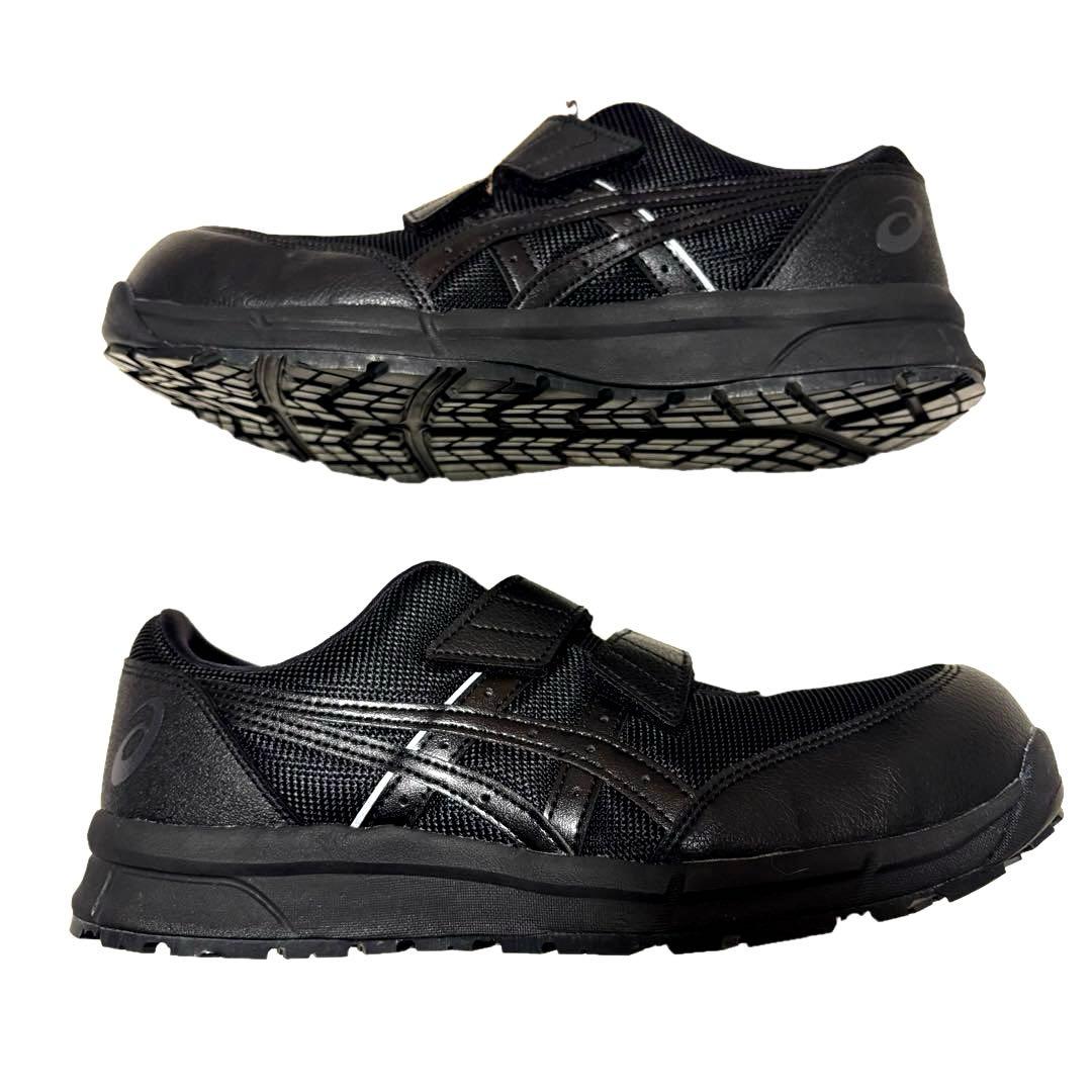 新品未使用タグ付き asics(アシックス)社製の安全靴 27cm ブラック