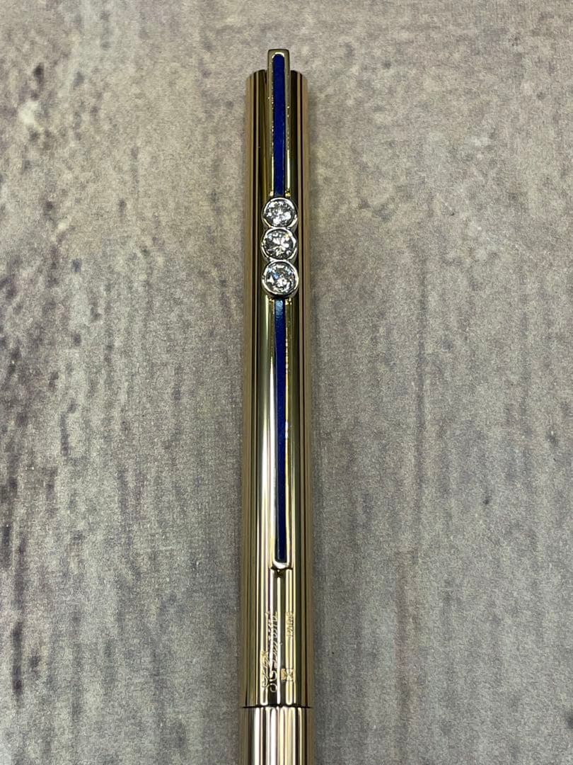 K18 ST Dupont デュポン ダイヤモンド ツイスト式 ボールペン