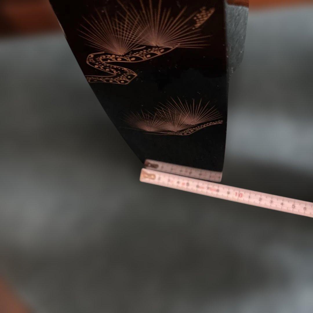 花瓶　花器　漆器　林暁　人間国宝　重要無形文化財　置物　床間　工芸品　骨董