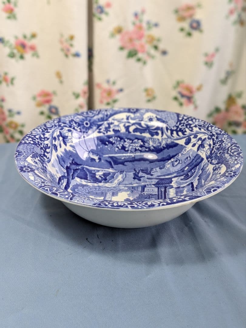 イギリス アンティーク スポード Spode ブルーイタリアン サラダボウル