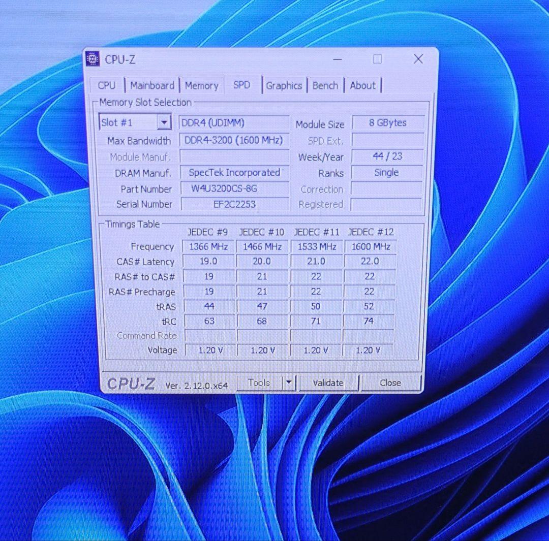 メモリー CFD STANDARD DDR4-3200 8GB x 2 16GB