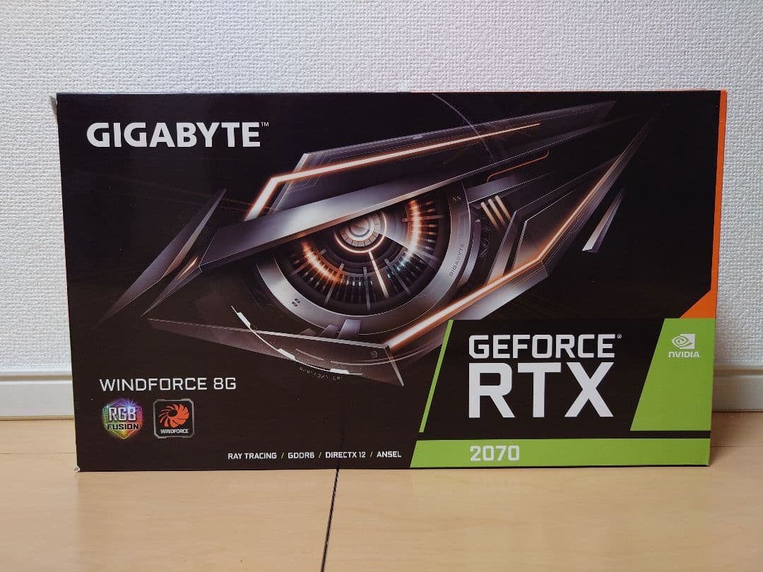 グラフィックボード・グラボ・ビデオカード GeFroce RTX 2070 GIGABYTE WINDFORCE 8G