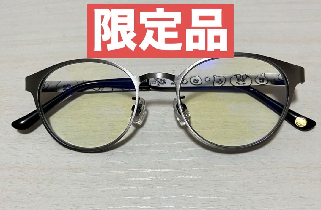【美品】zoff×ドラクエコラボ メタルスライムモデル 度なしブルーライトカット