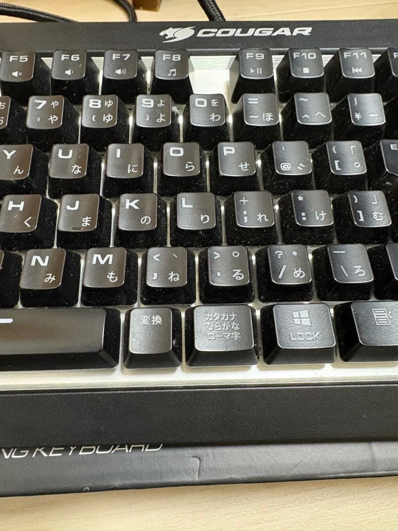 cougar ゲーミングキーボード HAGANE 青軸 動作確認