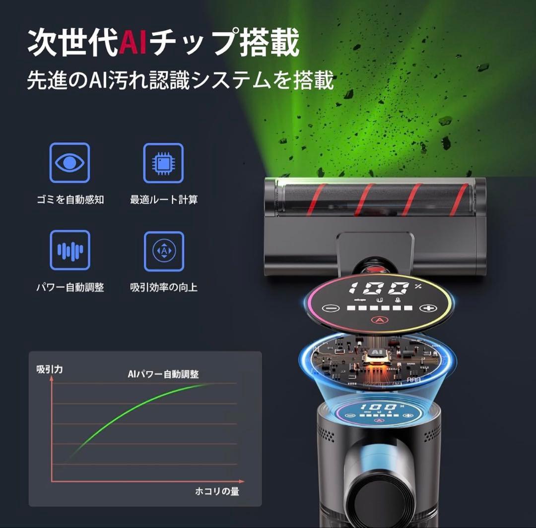 掃除機 コードレス2027先行バージョン 業界初独立モーター自走式
