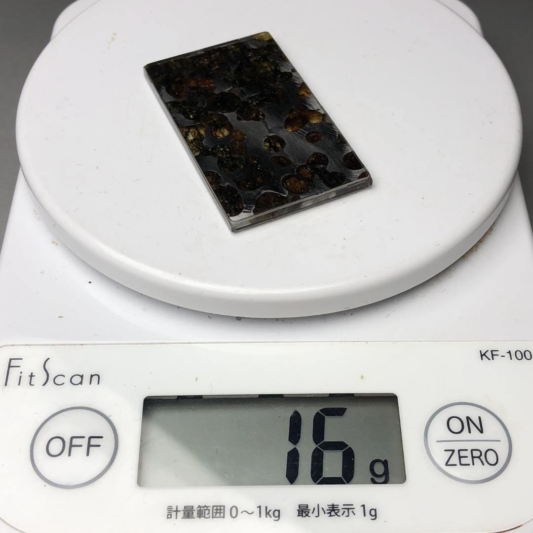 パラサイト隕石 隕石　石鉄隕石　セリコ隕石　重さ約16ｇ　ケース付
