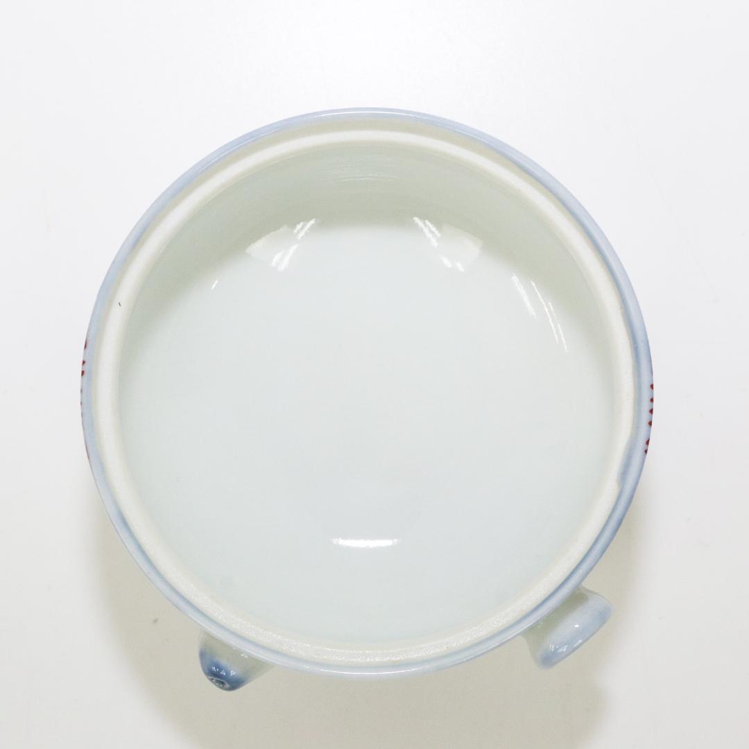 赤絵 急須風 小鉢 蓋付 7客