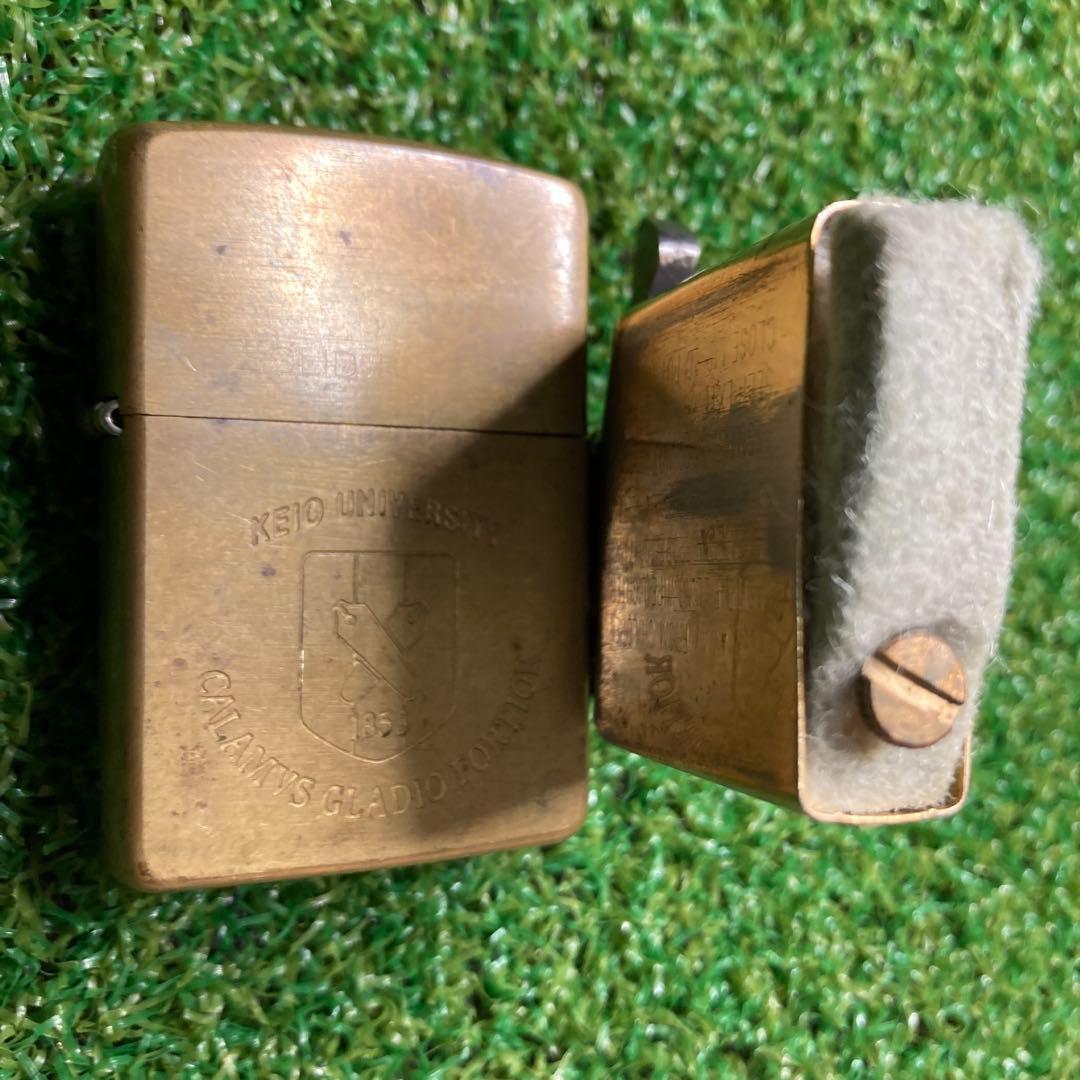 【希少品】1996年製【真ちゅう製】 慶應義塾大学【Zippo】