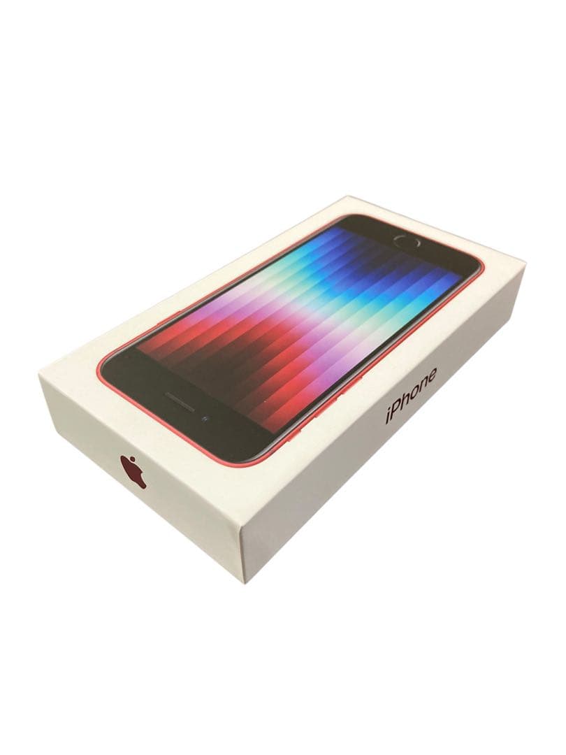 iPhoneSE3 128GB バッテリー100%SIMフリー レッド　赤