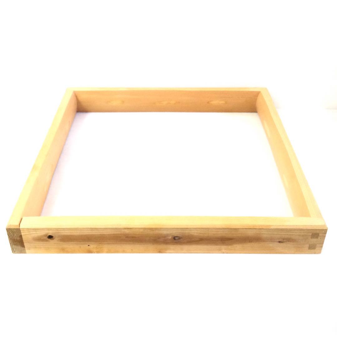 茶道具 大炉用 炉縁 天然木 紙箱付 B822