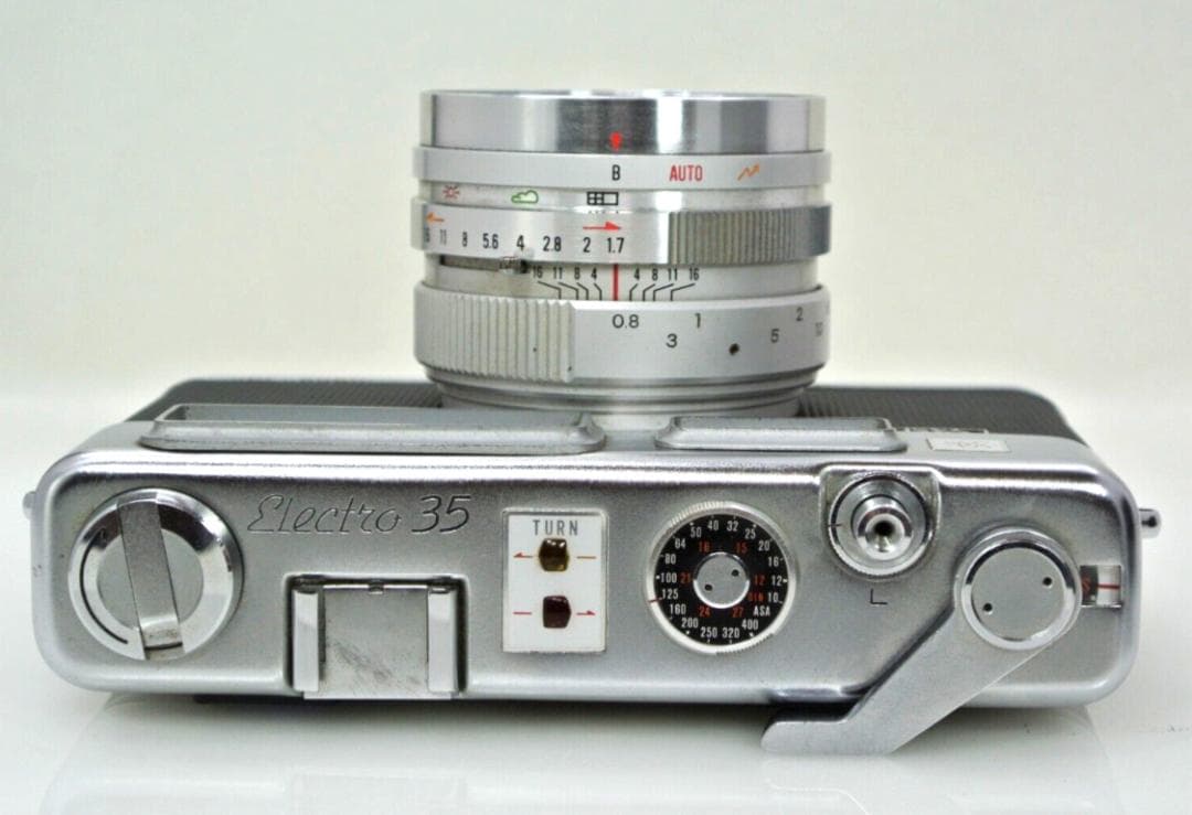 美品ヤシカ エレクトロ35 フィルムカメラ 第1世代革ケース付き完動品
