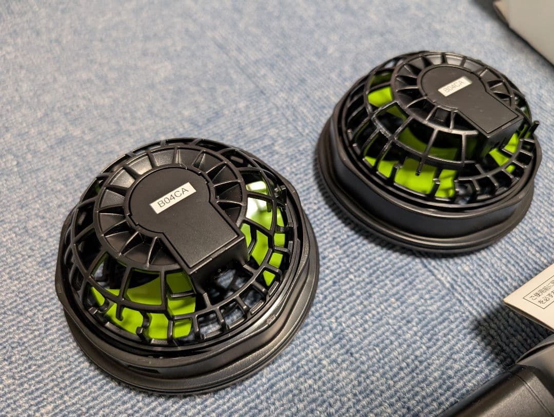 TAJIMA　ほぼ新品空調ファン　ベスト　バッテリー　充電ケーブル欠品