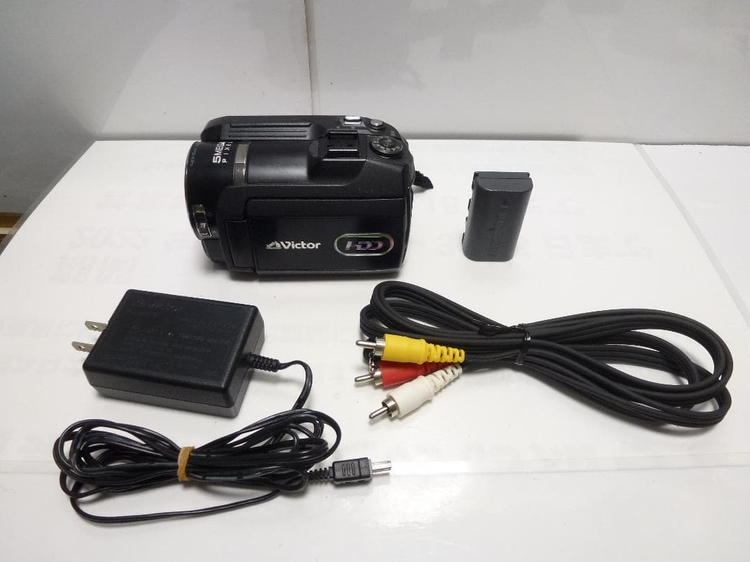 希少　大人気　JVC ビクターエブリオ ビデオカメラ GZ-MG575-B動作品