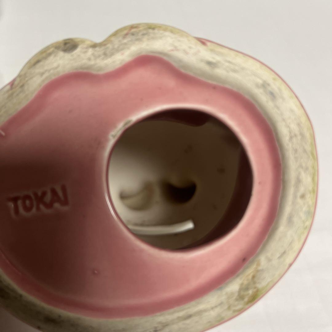 【希少】昭和レトロ　白うさぎのキャロットおばあちゃん　陶器　貯金箱　TOKAI
