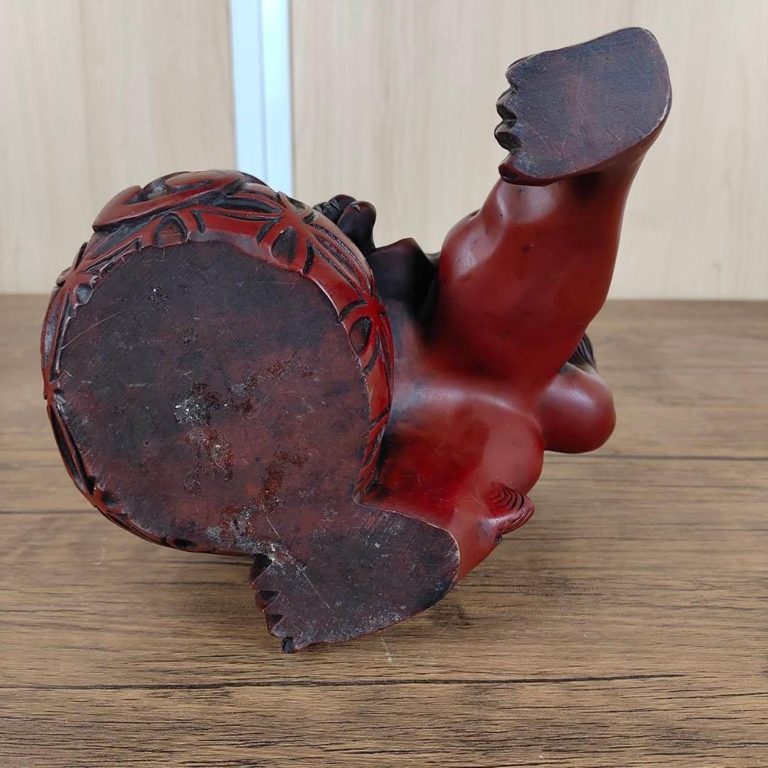 玉乗りシーサー　獅子　魔よけ　玉乗り獅子置物 開運 魔除け 縁起物 骨董品
