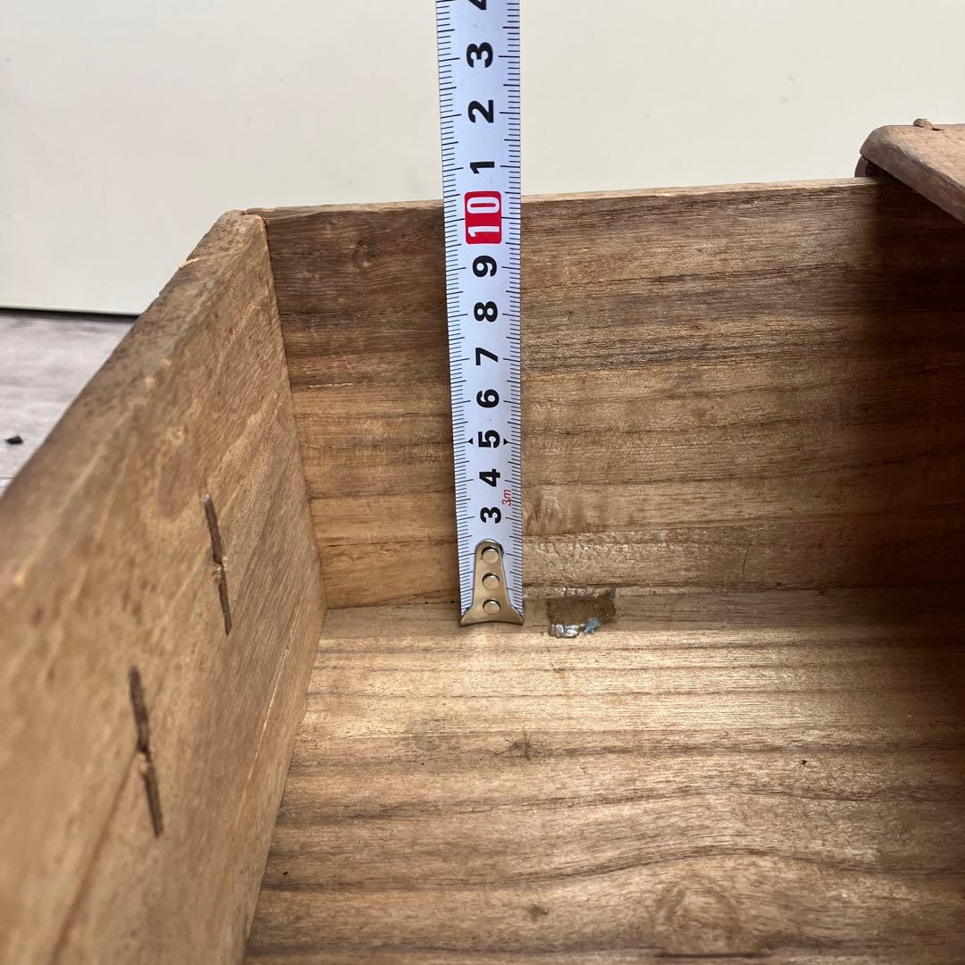 4F 昭和レトロ 廣貫堂 薬箱 木製 置き薬 アンティーク 収納箱 当時物