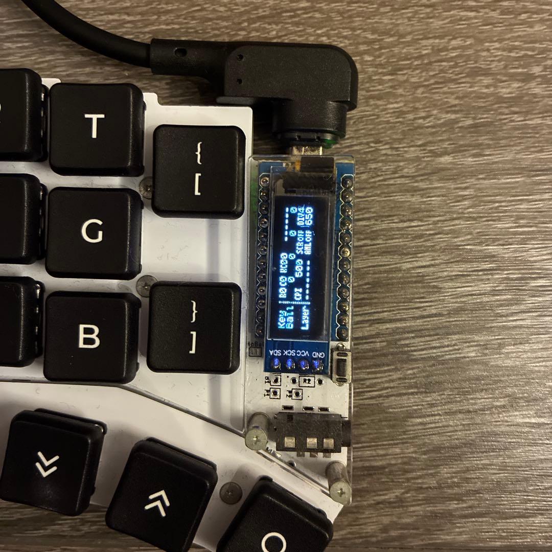 Keyball46 完成品 ケーブル・収納ケース付き
