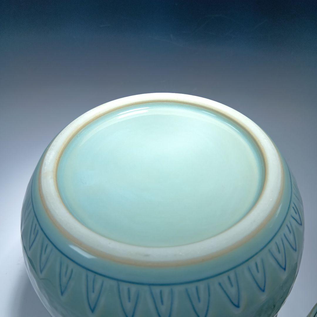 値下げ茶道具　手塚祥堂　高麗青磁皆具一式　 美品　共箱