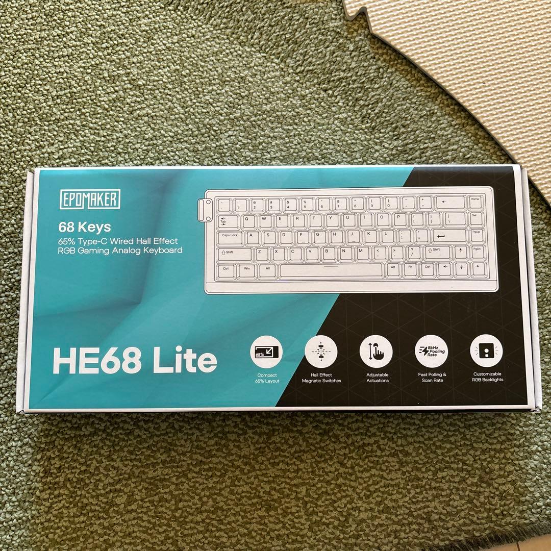 EPOMAKER HE68 Lite ゲーミングキーボード A-RGB ラピトリ