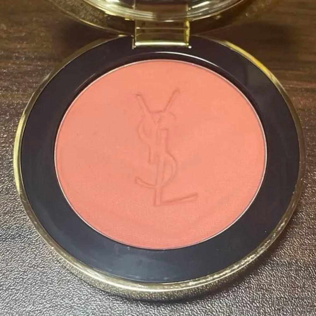 美品 YSL メイクミーブラッシュ パウダー 37 ピーチヌード