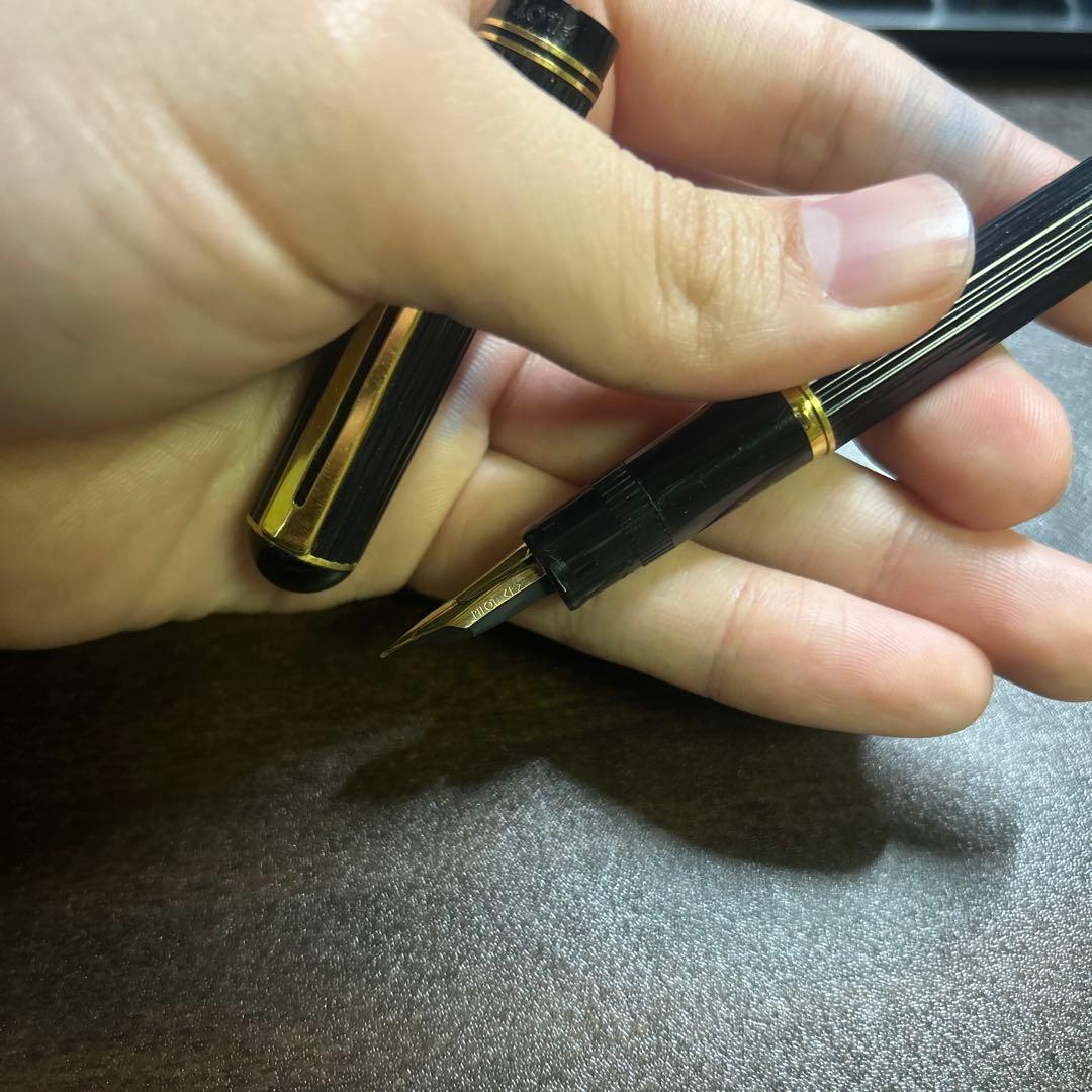 PILOT パイロット　ジャスタス　廃番　万年筆　14K F 初代　ビンテージ