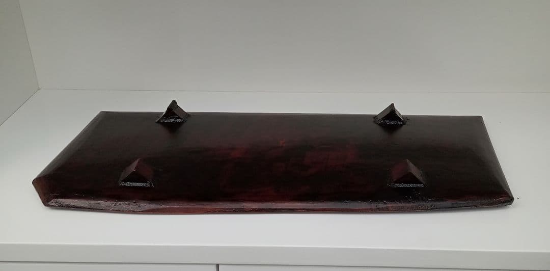 漆器作家　大場芳郎　木製トレー　幅61.5cm