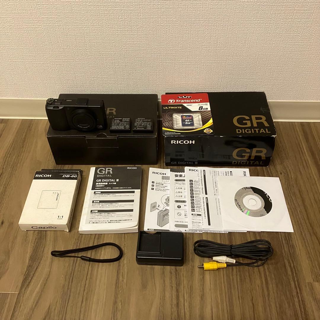 RICOH GR DIGITAL III 箱付き 予備バッテリーあり