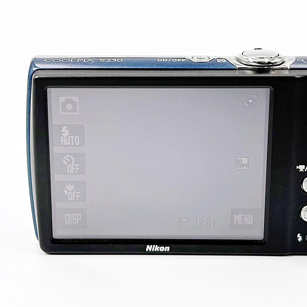 ニコン COOLPIX S230 ダークブルー コンデジ カメラ 中古