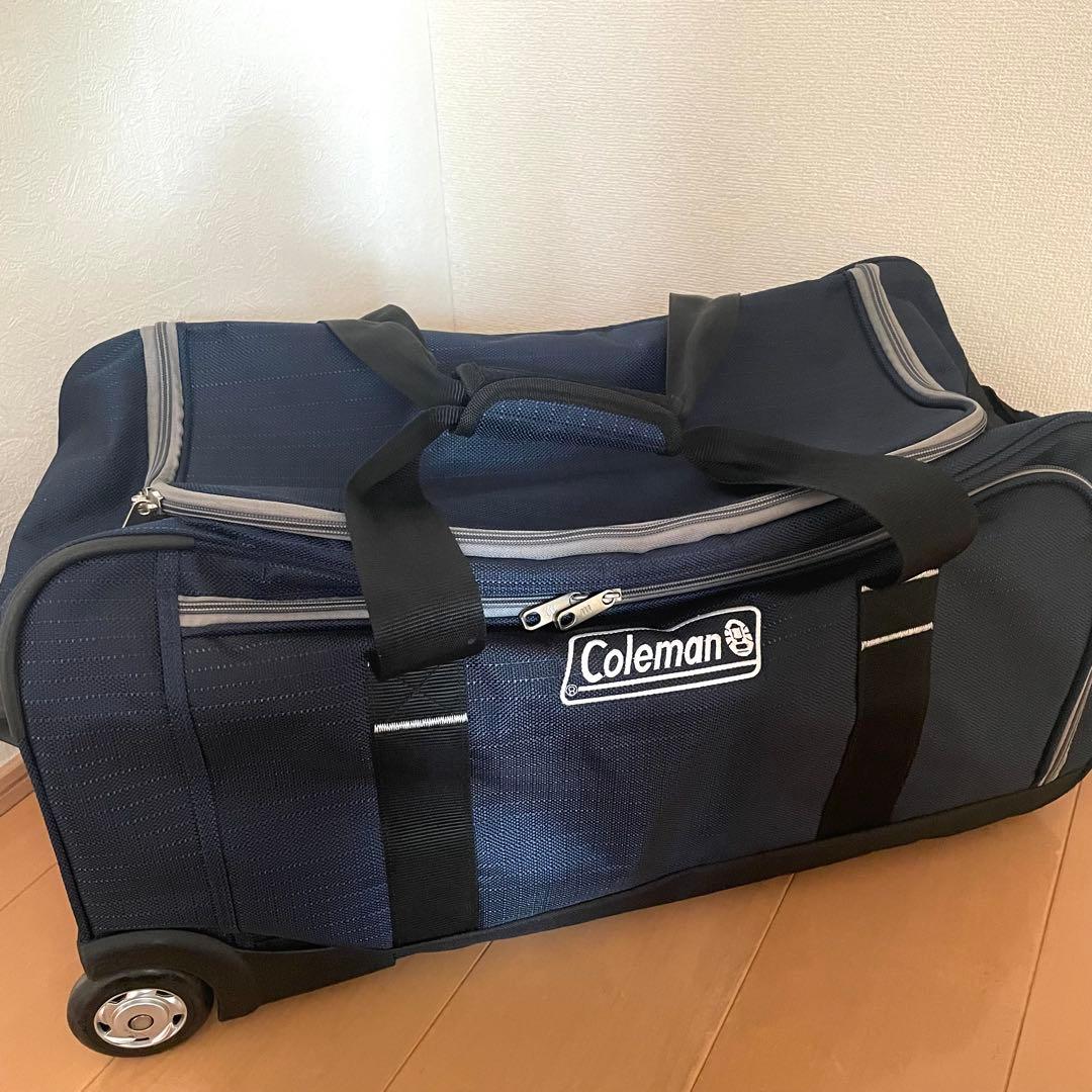 美品 コールマン 70L キャリーバッグ 大容量 軽量 旅行 キャンプ