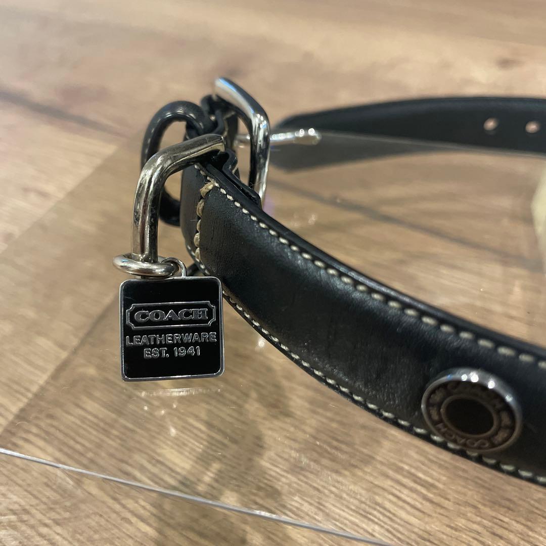 COACH 犬用レザー首輪 Sサイズ