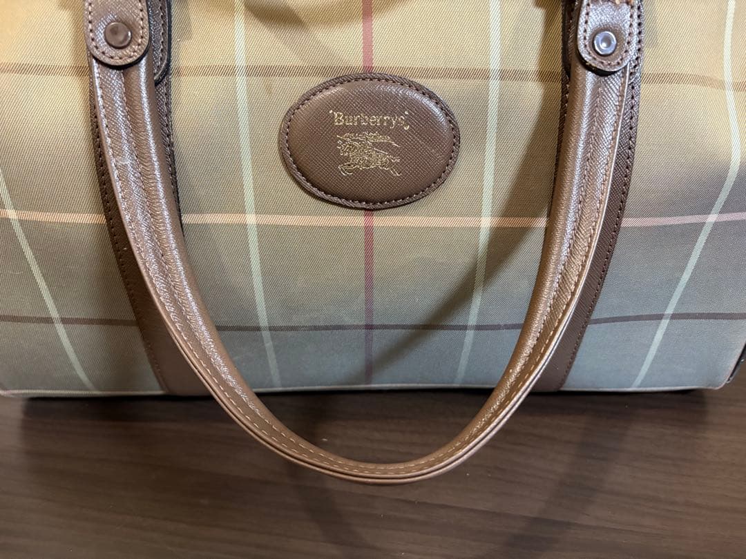 Burberrys バーバリーズ ミニボストンバッグ ヴィンテージ　玉虫色