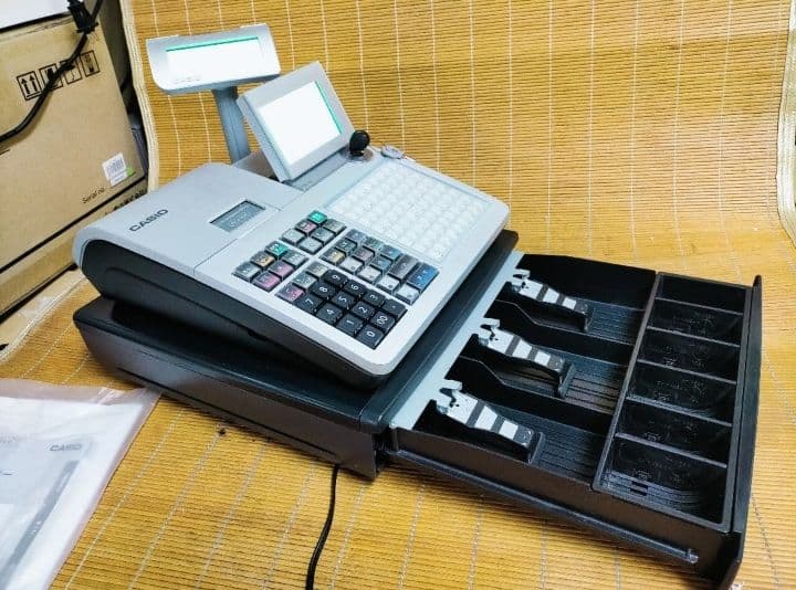 カシオレジスター　TK-400　設定込み　PC連携　ロゴ可能　418888
