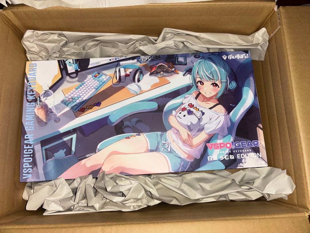 ま*ー様 ぶいすぽ VSPO!GEAR ゲーミングキーボード 白波らむね