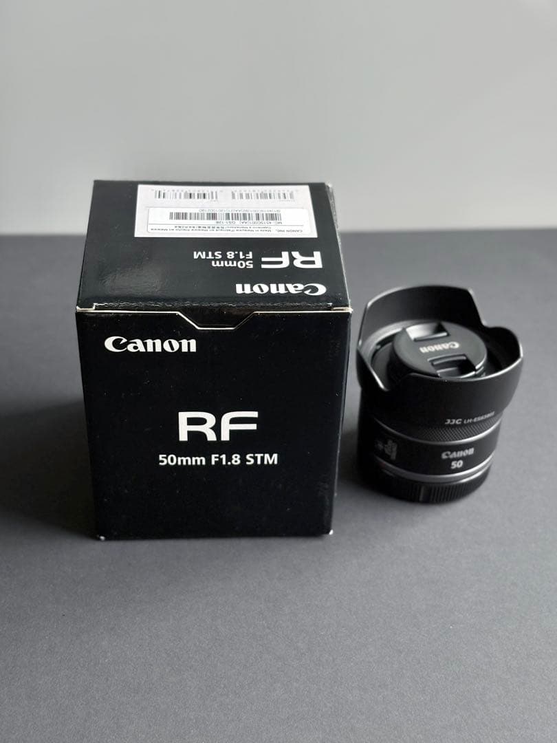 CanonRF50mmF1.8 美品CーPLフイルターとプロテクター　フードX2