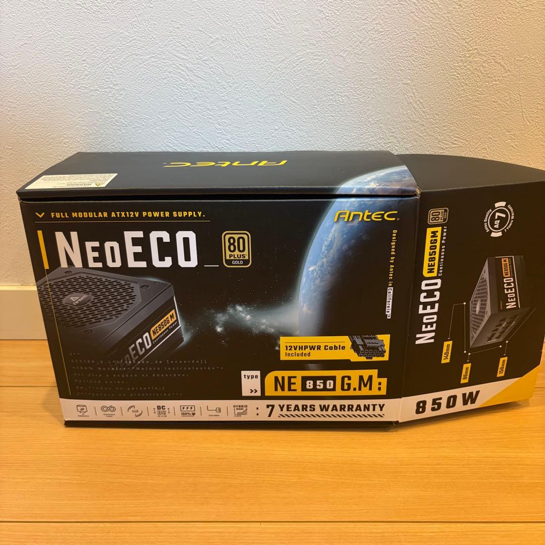 Antec NeoECO 850W フルモジュラー電源 ゴールド認証