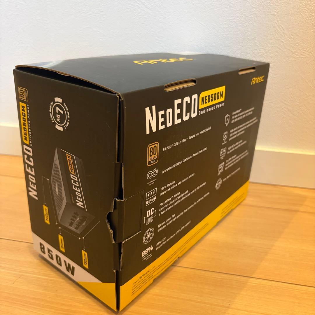 Antec NeoECO 850W フルモジュラー電源 ゴールド認証