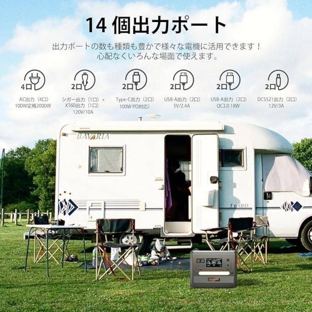 新品未開封　ポータブル電源2300Wh ＋ 折りたたみソーラーパネル200W