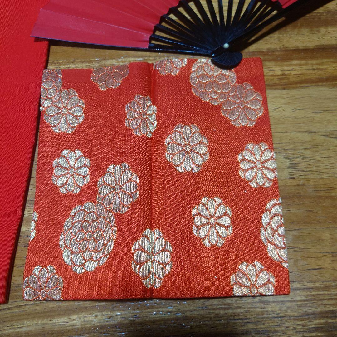 【美品】茶道 裏千家 女子用 帛紗 帛紗ばさみ 扇子 古帛紗 懐紙入れ
