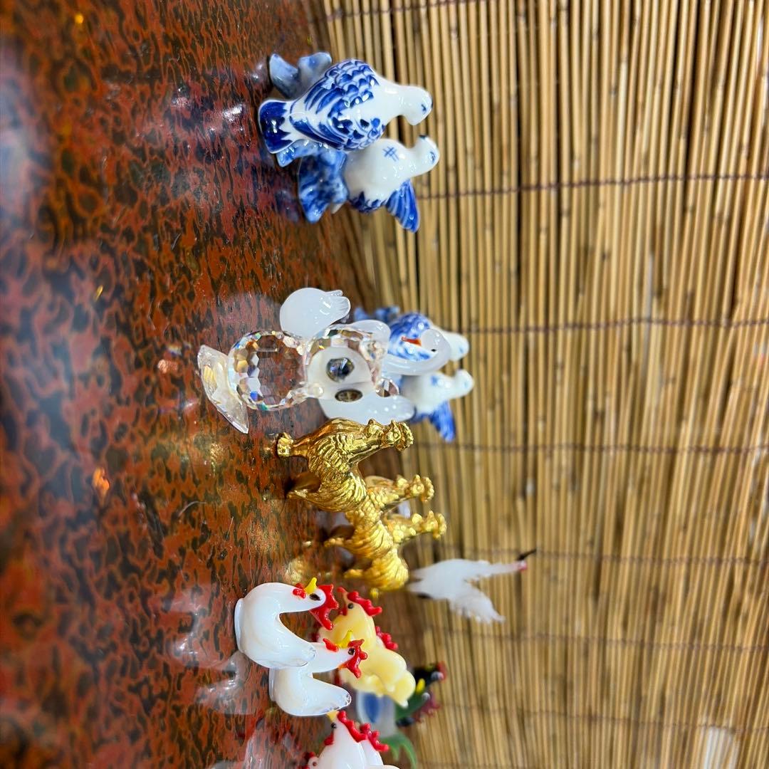 鳥の置物セット（ガラス・陶器.金属製） ２０匹 可愛い めちゃくちゃ激安