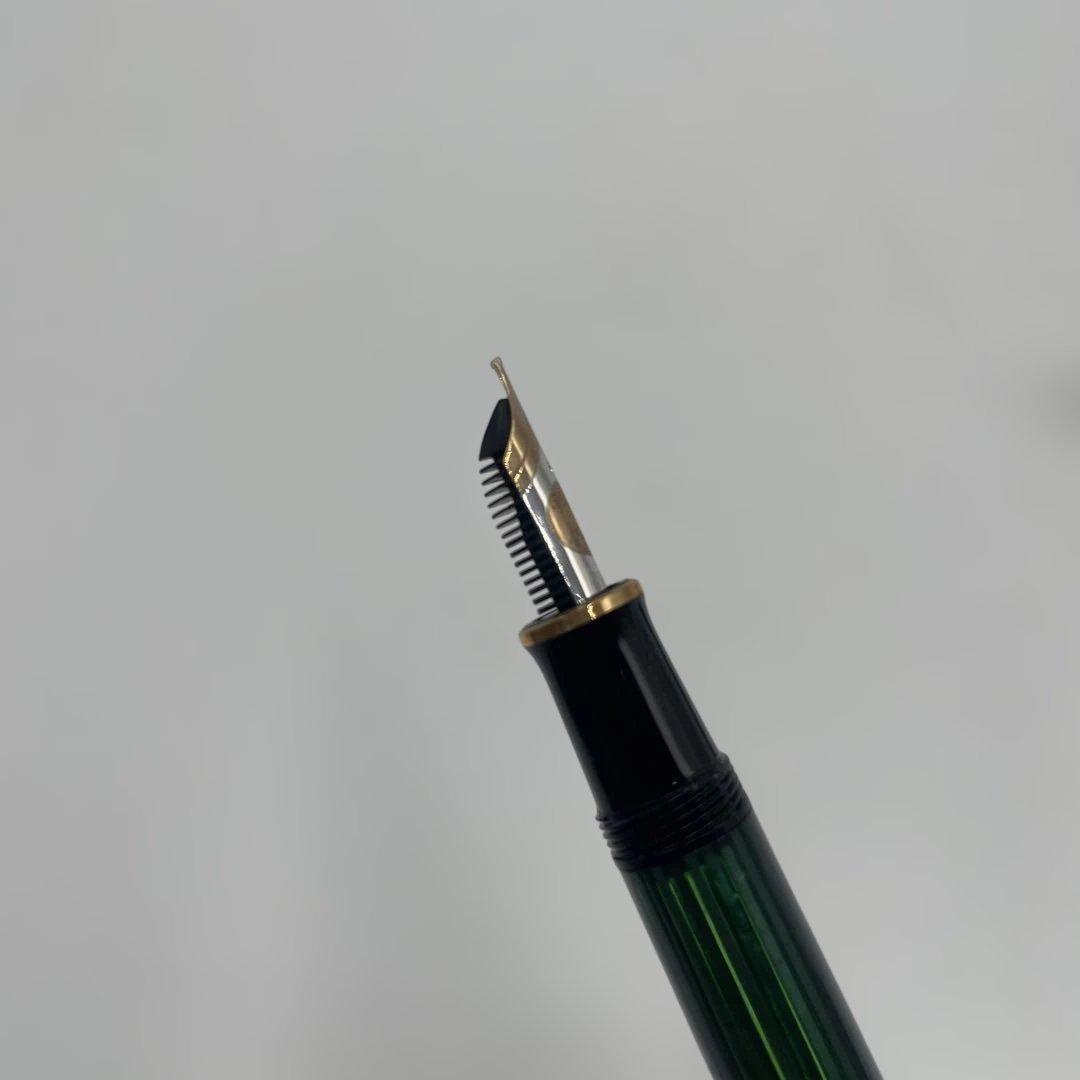 ペリカン　スーベレーン M400 万年筆 緑縞 W.-GERMANY刻印