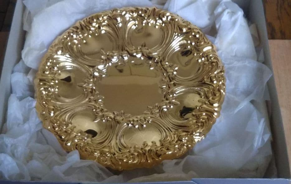 工芸品 Kent Silversmiths 24-Karat Gold Plate