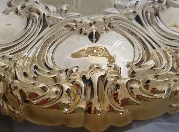 工芸品 Kent Silversmiths 24-Karat Gold Plate