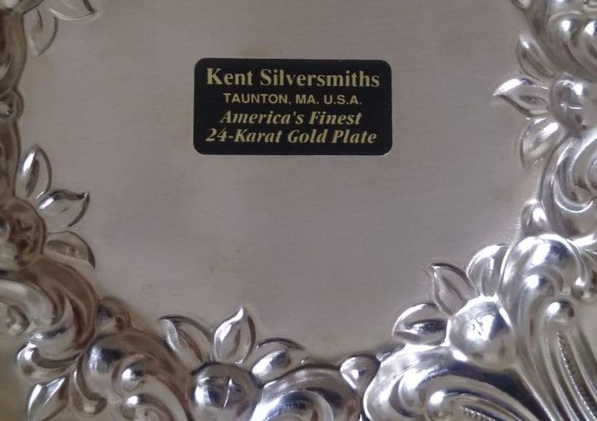 工芸品 Kent Silversmiths 24-Karat Gold Plate